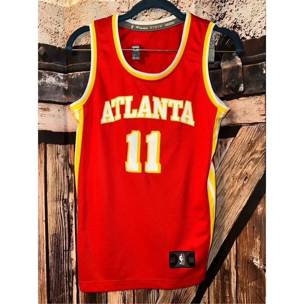 Atlanta Hawks Trae Young NBA Authentic Fanatics Jersey Youth Medium 8 - 10 - Picture 1 of 3